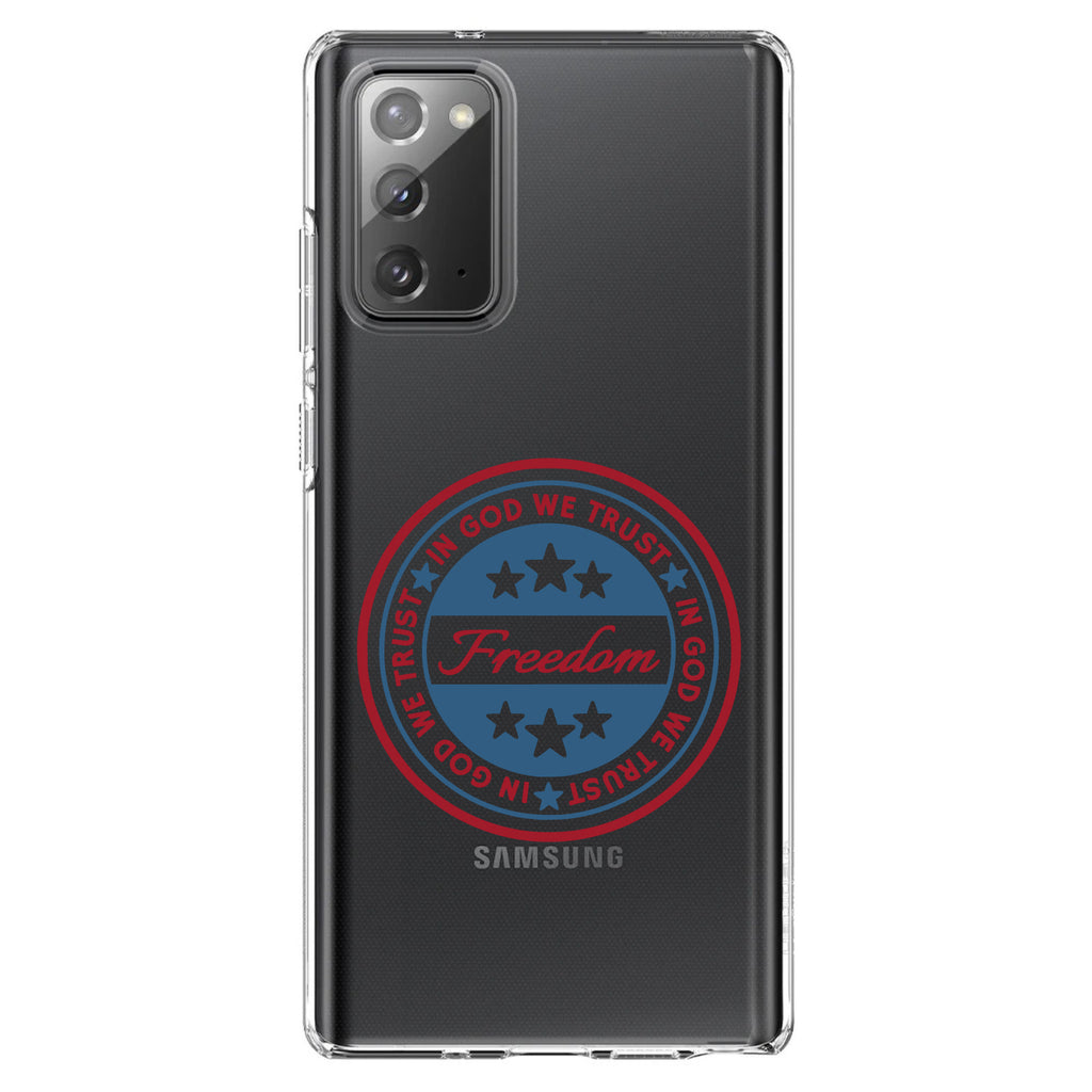 Freedom Seal, In God We Trust Clear Shockproof iPhone Case, view 8