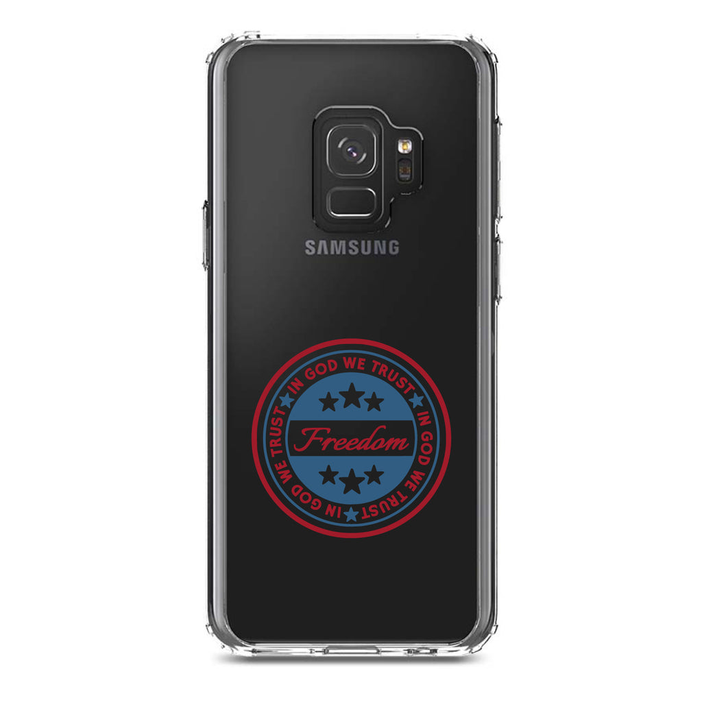 Freedom Seal, In God We Trust Clear Shockproof iPhone Case, view 19