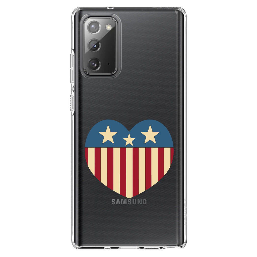 USA Heart Flag Red White & Blue Clear Shockproof iPhone Case, view 8