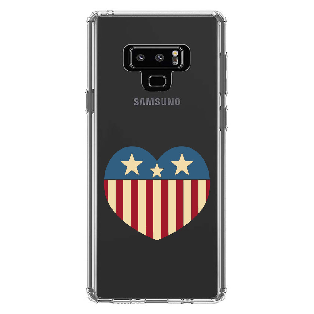 USA Heart Flag Red White & Blue Clear Shockproof iPhone Case, view 11