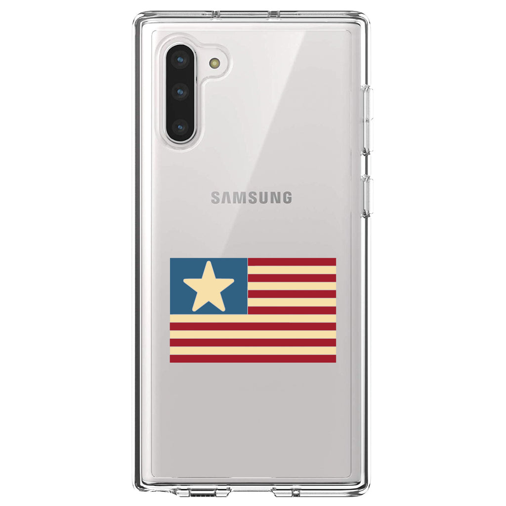 USA Single Star Flag Red White & Blue Clear Shockproof iPhone Case, view 9