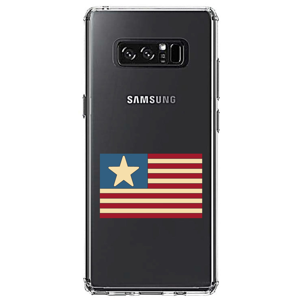 USA Single Star Flag Red White & Blue Clear Shockproof iPhone Case, view 12