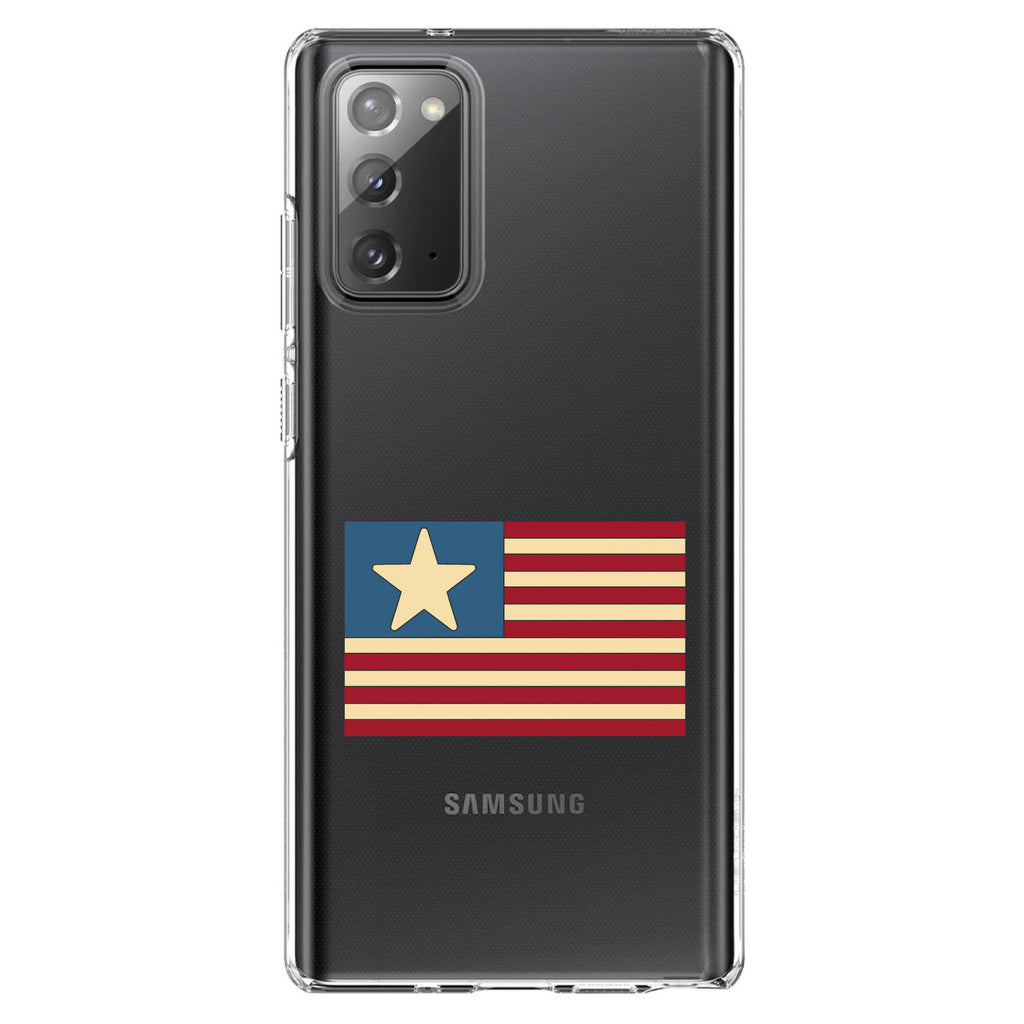 USA Single Star Flag Red White & Blue Clear Shockproof iPhone Case, view 7