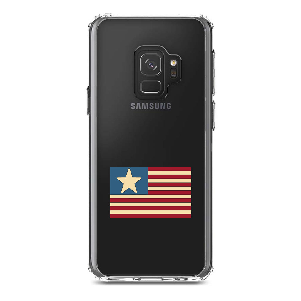 USA Single Star Flag Red White & Blue Clear Shockproof iPhone Case, view 19