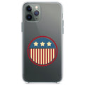 USA Seal Flag Red White & Blue Clear Shockproof iPhone Case