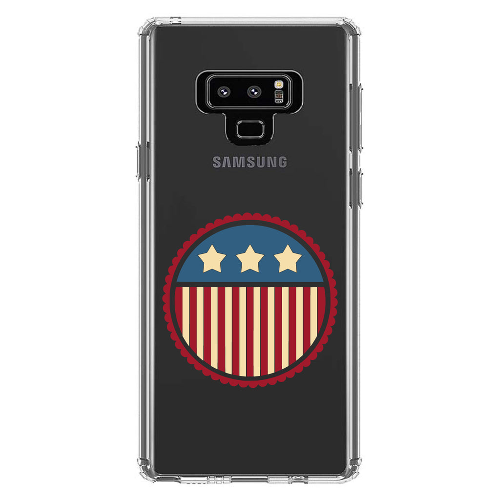 USA Seal Flag Red White & Blue Clear Shockproof iPhone Case, view 11