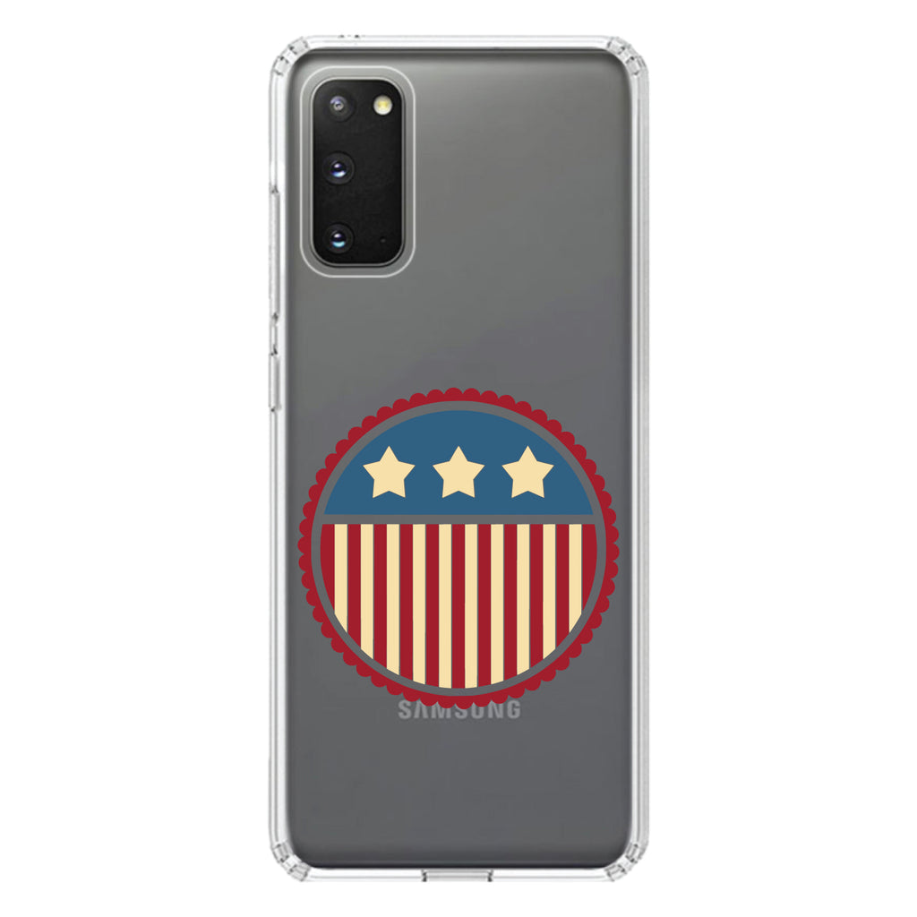 USA Seal Flag Red White & Blue Clear Shockproof iPhone Case, view 14