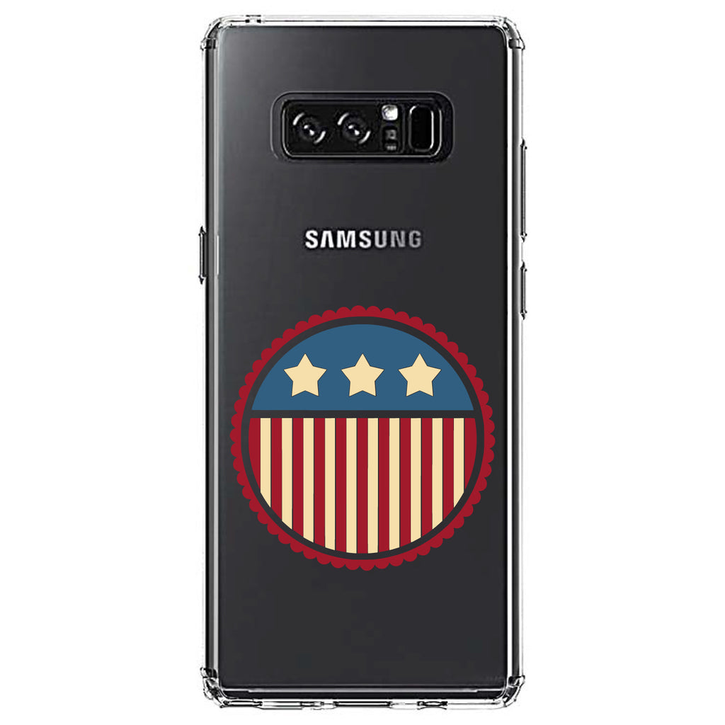 USA Seal Flag Red White & Blue Clear Shockproof iPhone Case, view 12