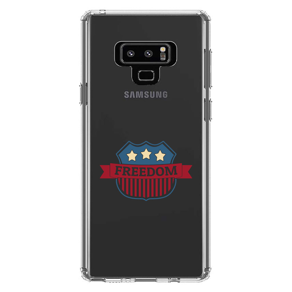 USA Freedom Badge Red White & Blue Clear Shockproof iPhone Case, view 11