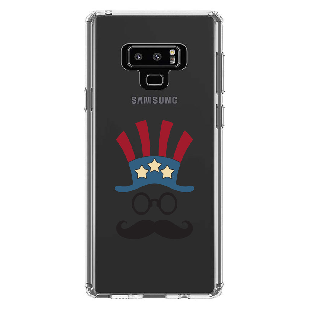 Uncle Sam Cartoon USA Patriotic Clear Shockproof iPhone Case, view 11