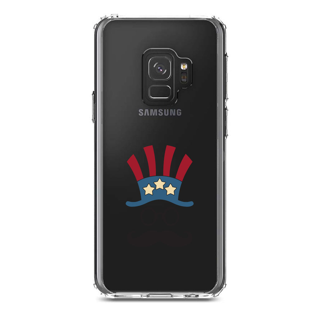 Uncle Sam Cartoon USA Patriotic Clear Shockproof iPhone Case, view 19