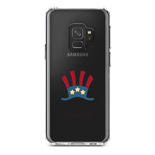 DistinctInk® Clear Shockproof Hybrid Case for Apple iPhone / Samsung Galaxy / Google Pixel - Uncle Sam Cartoon USA Patriotic