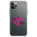 Mr. & Mrs. Wedding Rings Heart Clear Shockproof iPhone Case