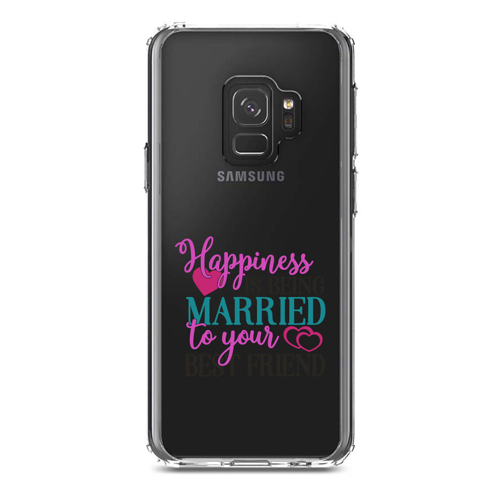 Happiness Married to Your Best Friend Clear Shockproof iPhone Case, view 19