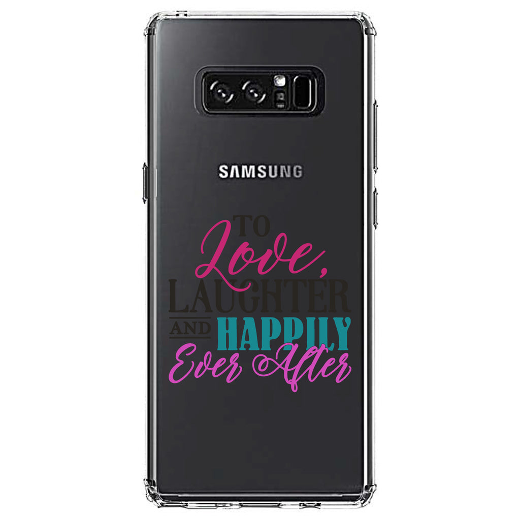 Love Laughter & Happily Ever After Clear Shockproof iPhone Case, view 12