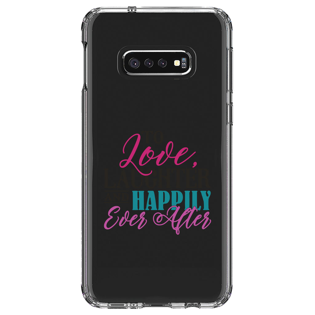 Love Laughter & Happily Ever After Clear Shockproof iPhone Case, view 18