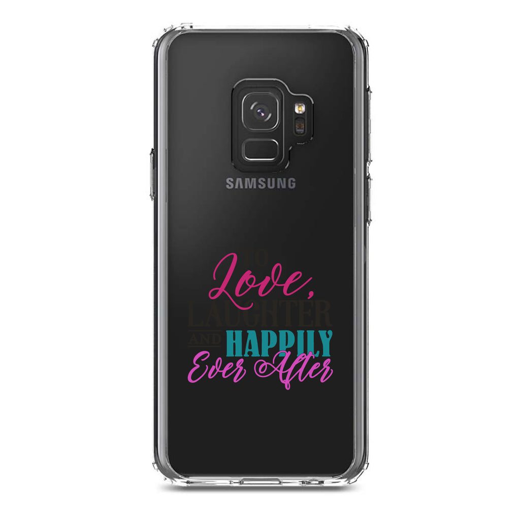 Love Laughter & Happily Ever After Clear Shockproof iPhone Case, view 19