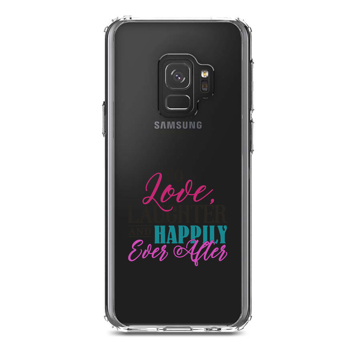 Love Laughter & Happily Ever After Clear Shockproof iPhone Case, view 19