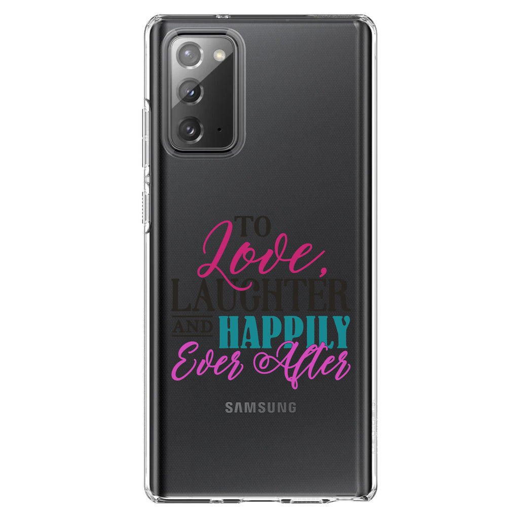 Love Laughter & Happily Ever After Clear Shockproof iPhone Case, view 8