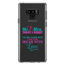 DistinctInk® Clear Shockproof Hybrid Case for Apple iPhone / Samsung Galaxy / Google Pixel - Today I Marry My Best Friend