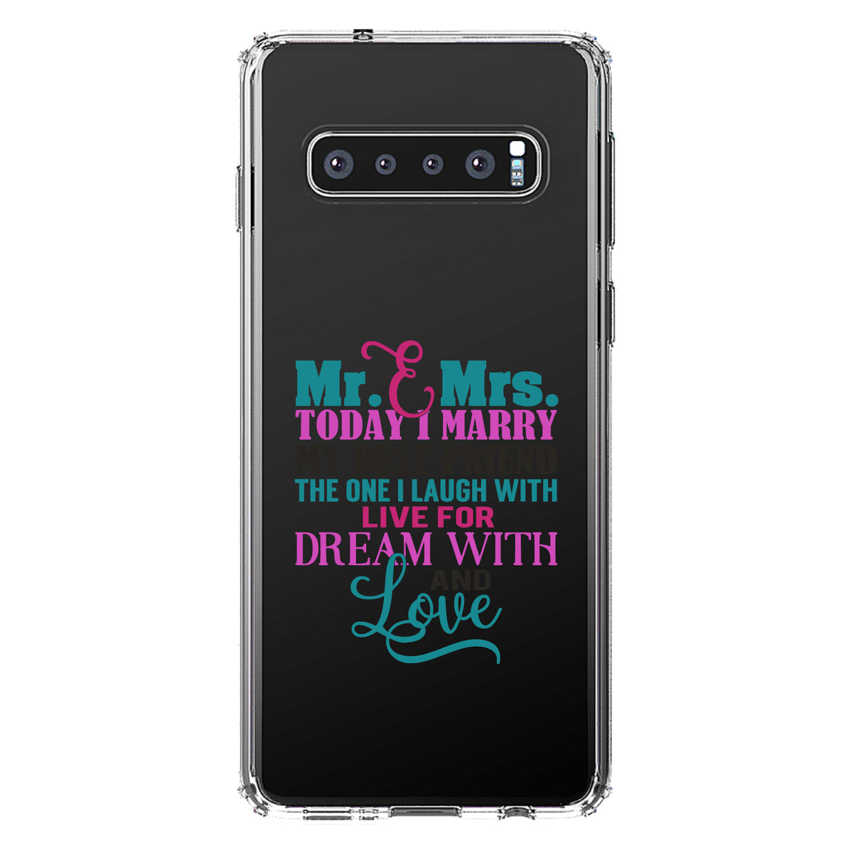 Today I Marry My Best Friend Clear Shockproof iPhone Case, view 17