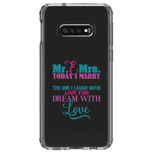 DistinctInk® Clear Shockproof Hybrid Case for Apple iPhone / Samsung Galaxy / Google Pixel - Today I Marry My Best Friend