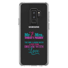 DistinctInk® Clear Shockproof Hybrid Case for Apple iPhone / Samsung Galaxy / Google Pixel - Today I Marry My Best Friend