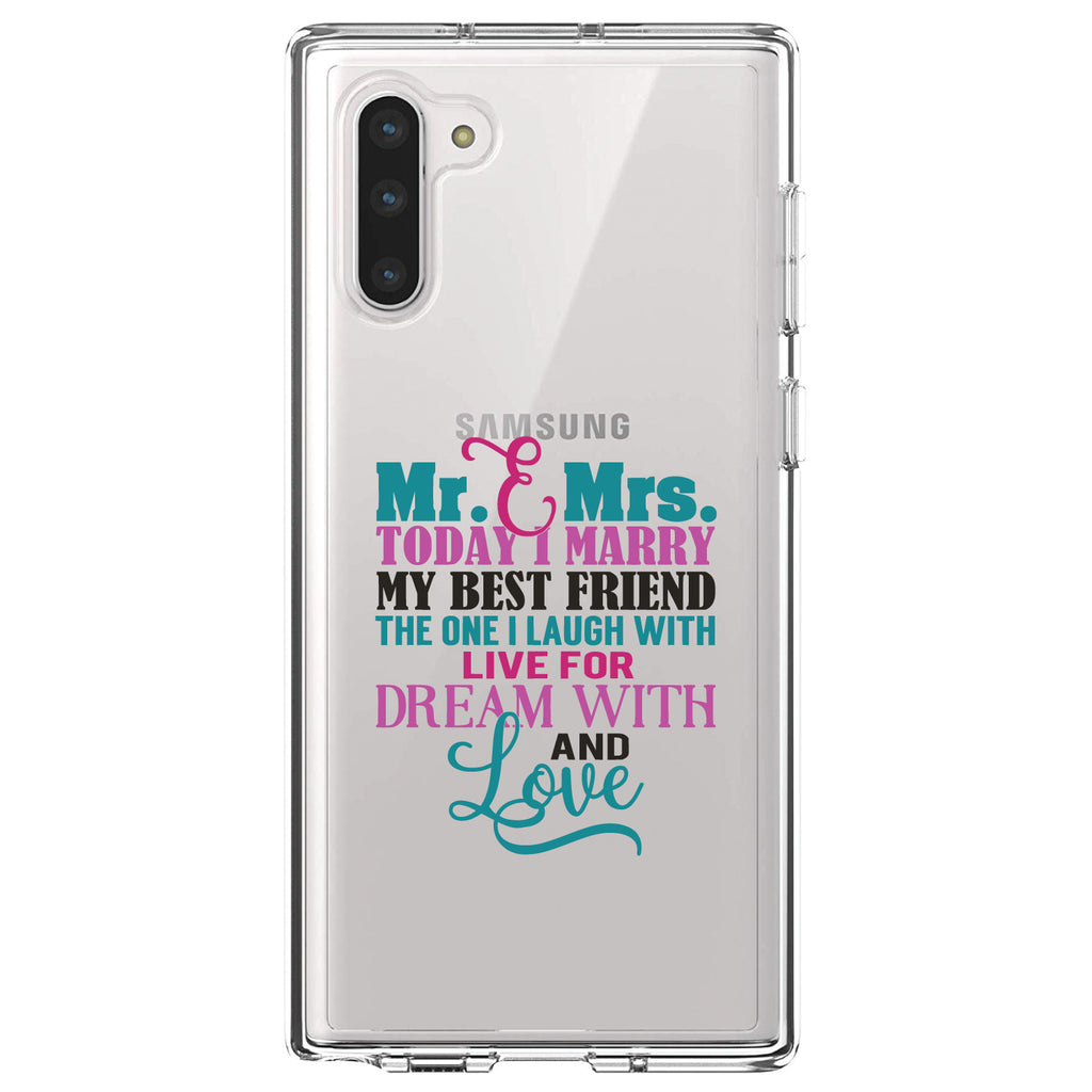 Today I Marry My Best Friend Clear Shockproof iPhone Case, view 9