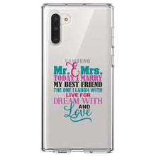 DistinctInk® Clear Shockproof Hybrid Case for Apple iPhone / Samsung Galaxy / Google Pixel - Today I Marry My Best Friend