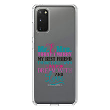 DistinctInk® Clear Shockproof Hybrid Case for Apple iPhone / Samsung Galaxy / Google Pixel - Today I Marry My Best Friend