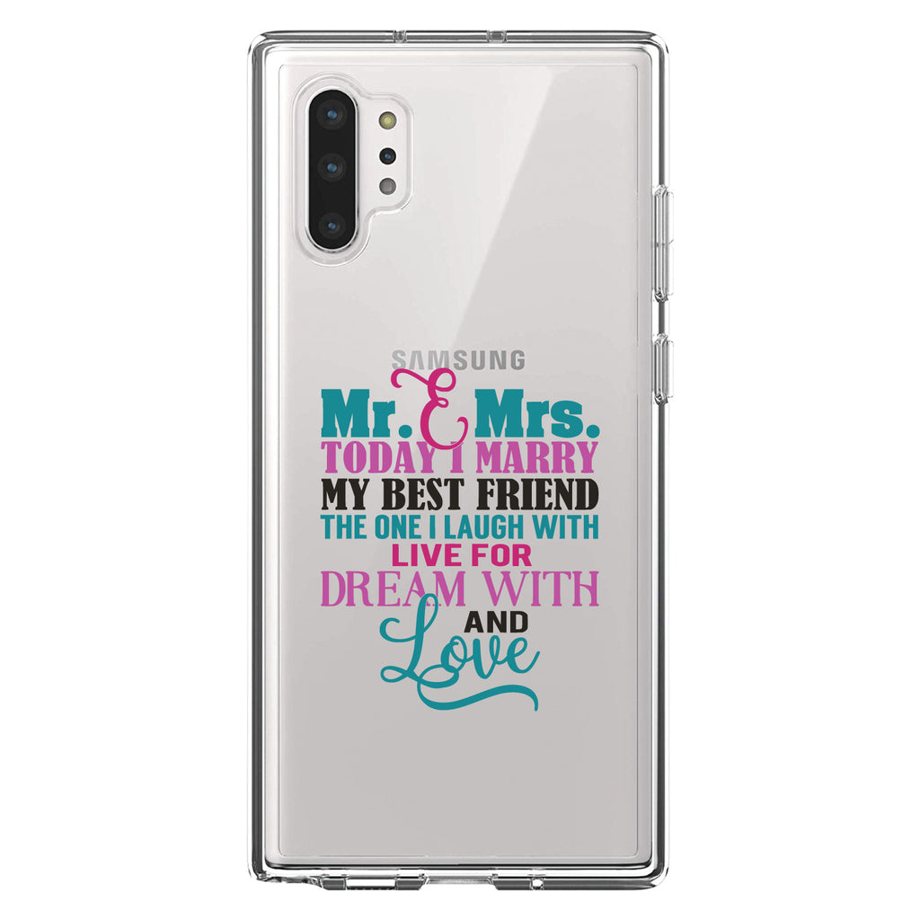 Today I Marry My Best Friend Clear Shockproof iPhone Case, view 10