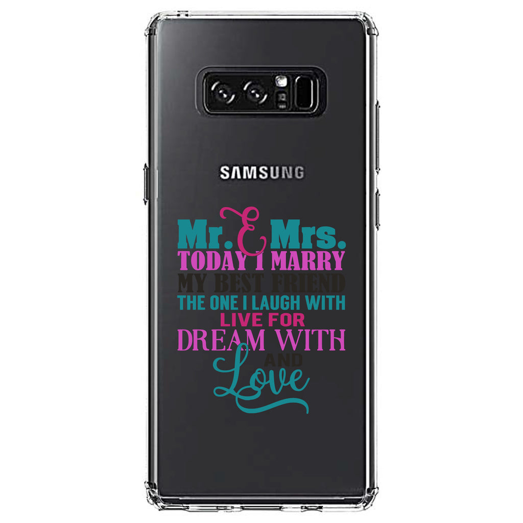 Today I Marry My Best Friend Clear Shockproof iPhone Case, view 12