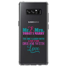 DistinctInk® Clear Shockproof Hybrid Case for Apple iPhone / Samsung Galaxy / Google Pixel - Today I Marry My Best Friend