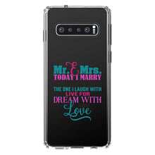 DistinctInk® Clear Shockproof Hybrid Case for Apple iPhone / Samsung Galaxy / Google Pixel - Today I Marry My Best Friend