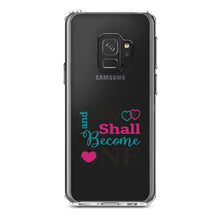 DistinctInk® Clear Shockproof Hybrid Case for Apple iPhone / Samsung Galaxy / Google Pixel - Two Shall Become One - Wedding