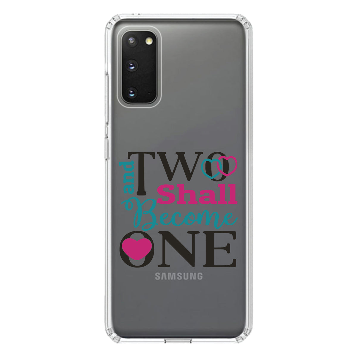 Two Shall Become One, Wedding Clear Shockproof iPhone Case, view 14