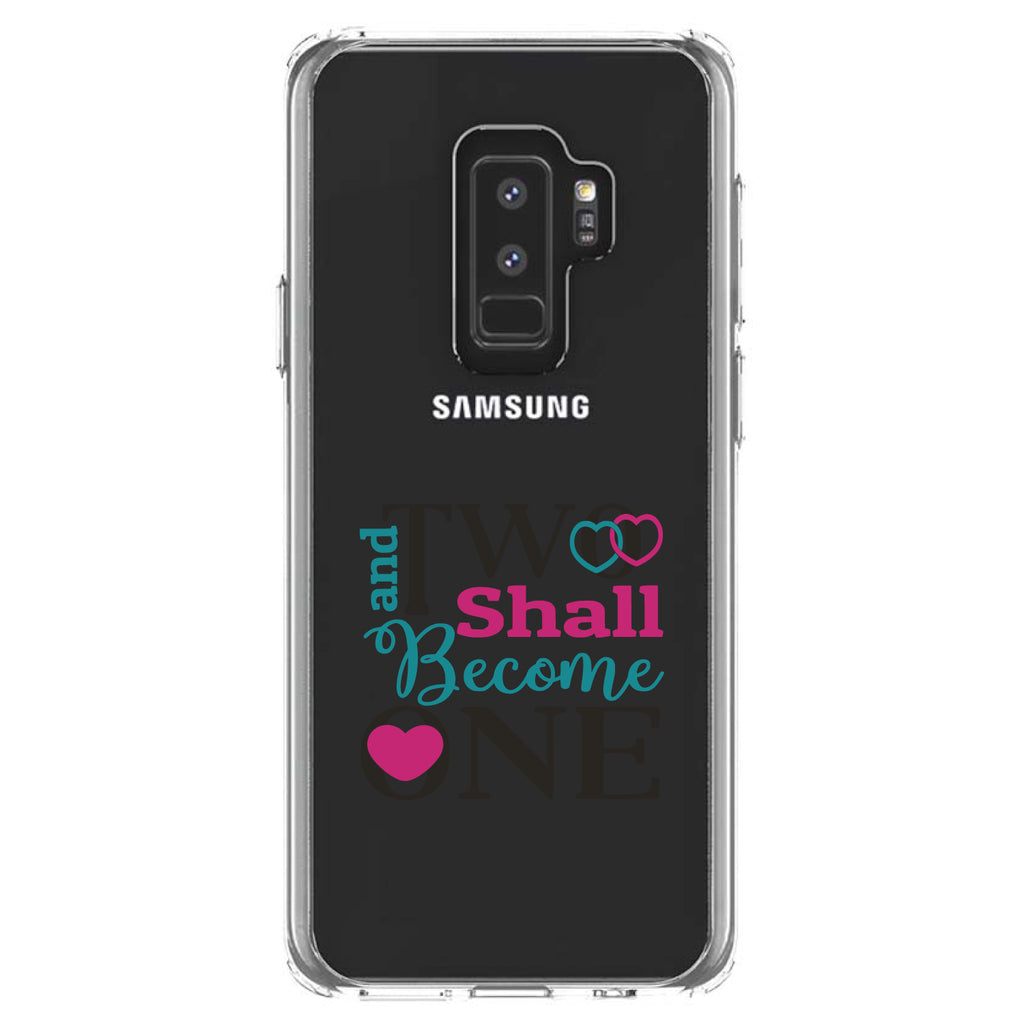Two Shall Become One, Wedding Clear Shockproof iPhone Case, view 20
