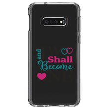 DistinctInk® Clear Shockproof Hybrid Case for Apple iPhone / Samsung Galaxy / Google Pixel - Two Shall Become One - Wedding