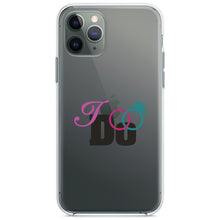 DistinctInk® Clear Shockproof Hybrid Case for Apple iPhone / Samsung Galaxy / Google Pixel - I Do - Wedding Rings