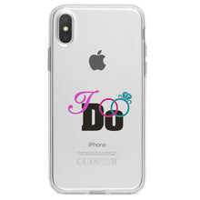 DistinctInk® Clear Shockproof Hybrid Case for Apple iPhone / Samsung Galaxy / Google Pixel - I Do - Wedding Rings