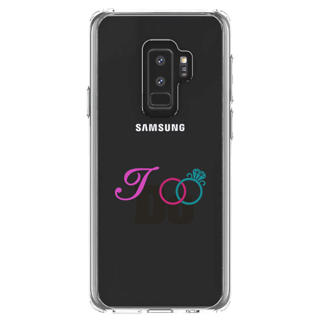 I Do, Wedding Rings Clear Shockproof iPhone Case, view 20