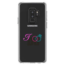 DistinctInk® Clear Shockproof Hybrid Case for Apple iPhone / Samsung Galaxy / Google Pixel - I Do - Wedding Rings