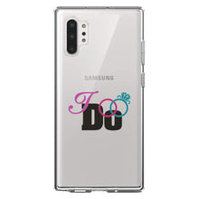 DistinctInk® Clear Shockproof Hybrid Case for Apple iPhone / Samsung Galaxy / Google Pixel - I Do - Wedding Rings