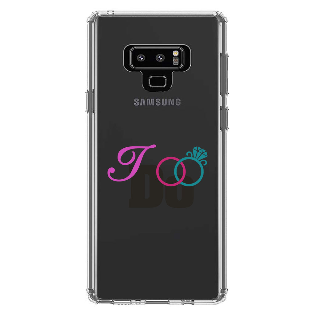 I Do, Wedding Rings Clear Shockproof iPhone Case, view 11