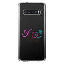 DistinctInk® Clear Shockproof Hybrid Case for Apple iPhone / Samsung Galaxy / Google Pixel - I Do - Wedding Rings