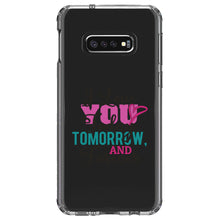 DistinctInk® Clear Shockproof Hybrid Case for Apple iPhone / Samsung Galaxy / Google Pixel - Love You Today Tomorrow & Forever