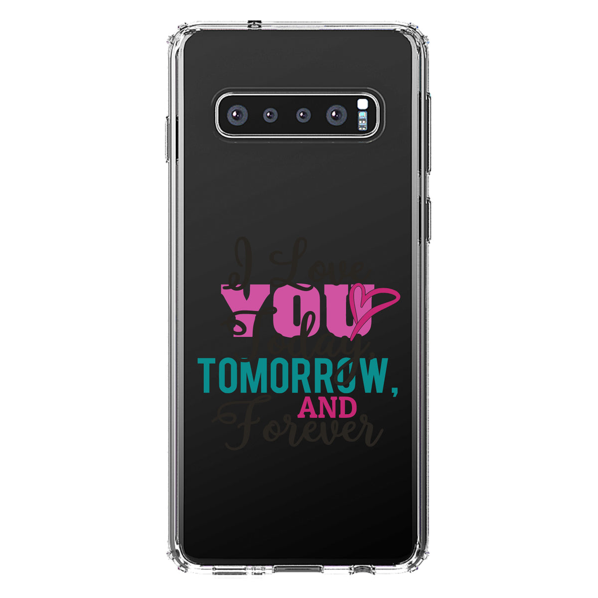 Love You Today Tomorrow & Forever Clear Shockproof iPhone Case, view 16