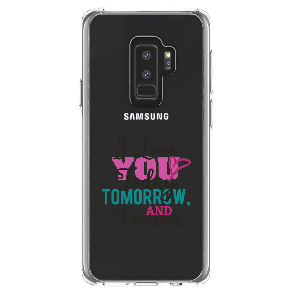 Love You Today Tomorrow & Forever Clear Shockproof iPhone Case, view 20