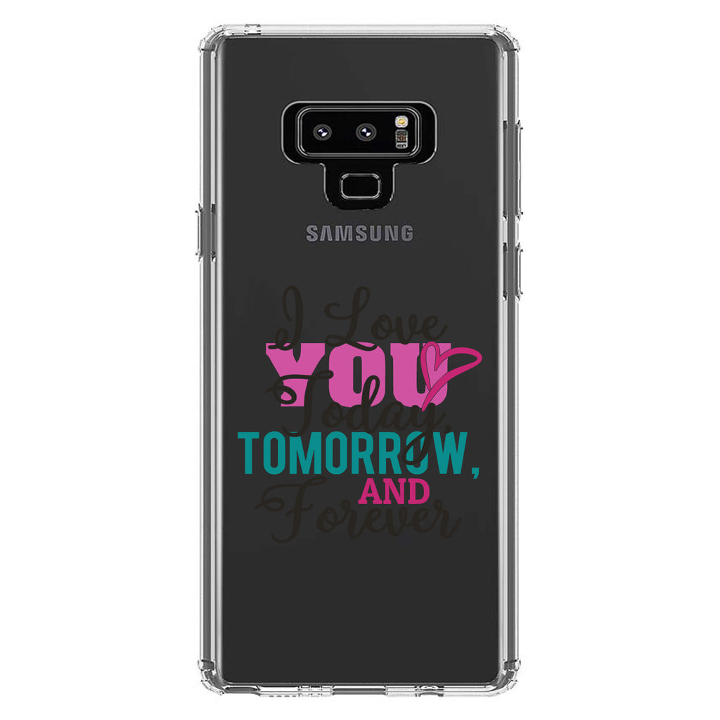 Love You Today Tomorrow & Forever Clear Shockproof iPhone Case, view 11