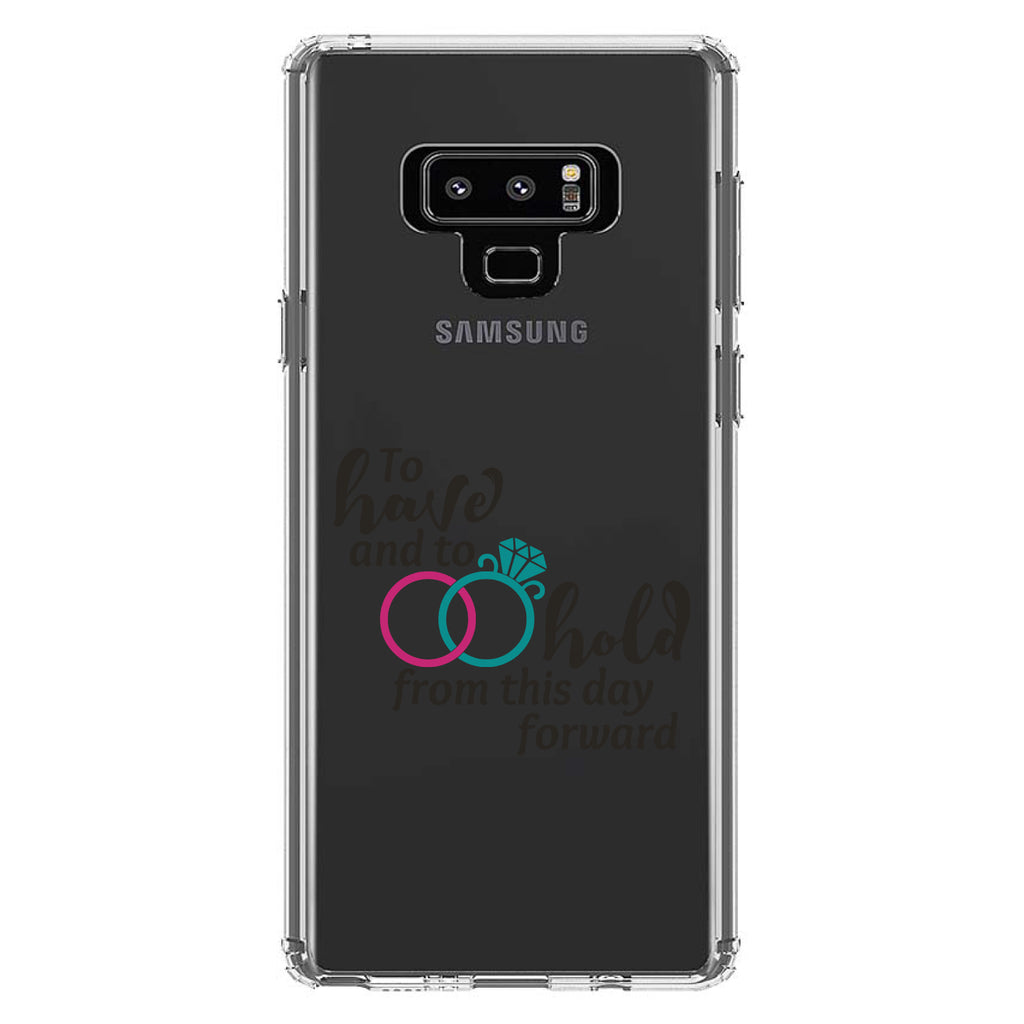 To Have & To Hold Wedding Rings Clear Shockproof iPhone Case, view 11